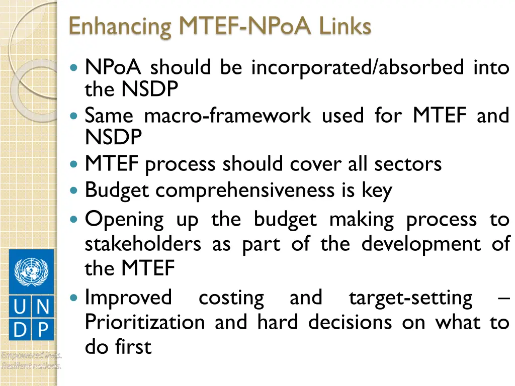 enhancing mtef npoa links