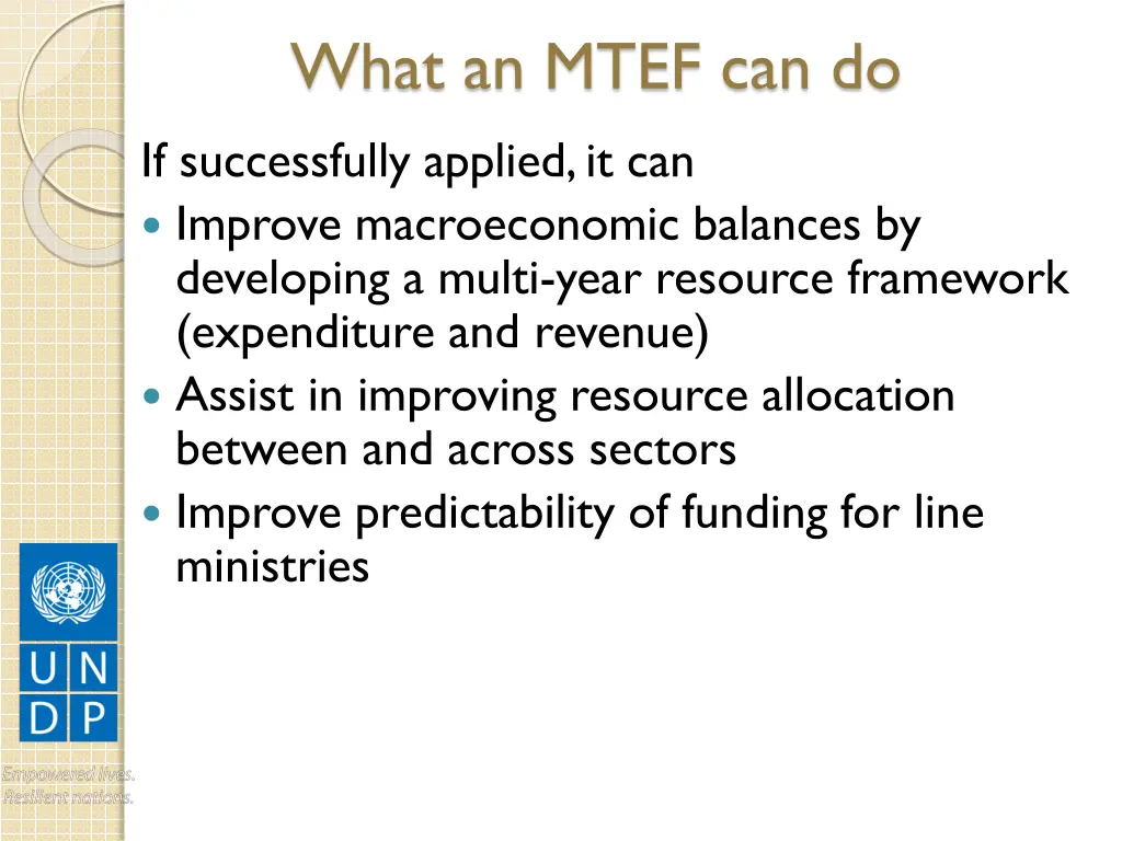 what an mtef can do