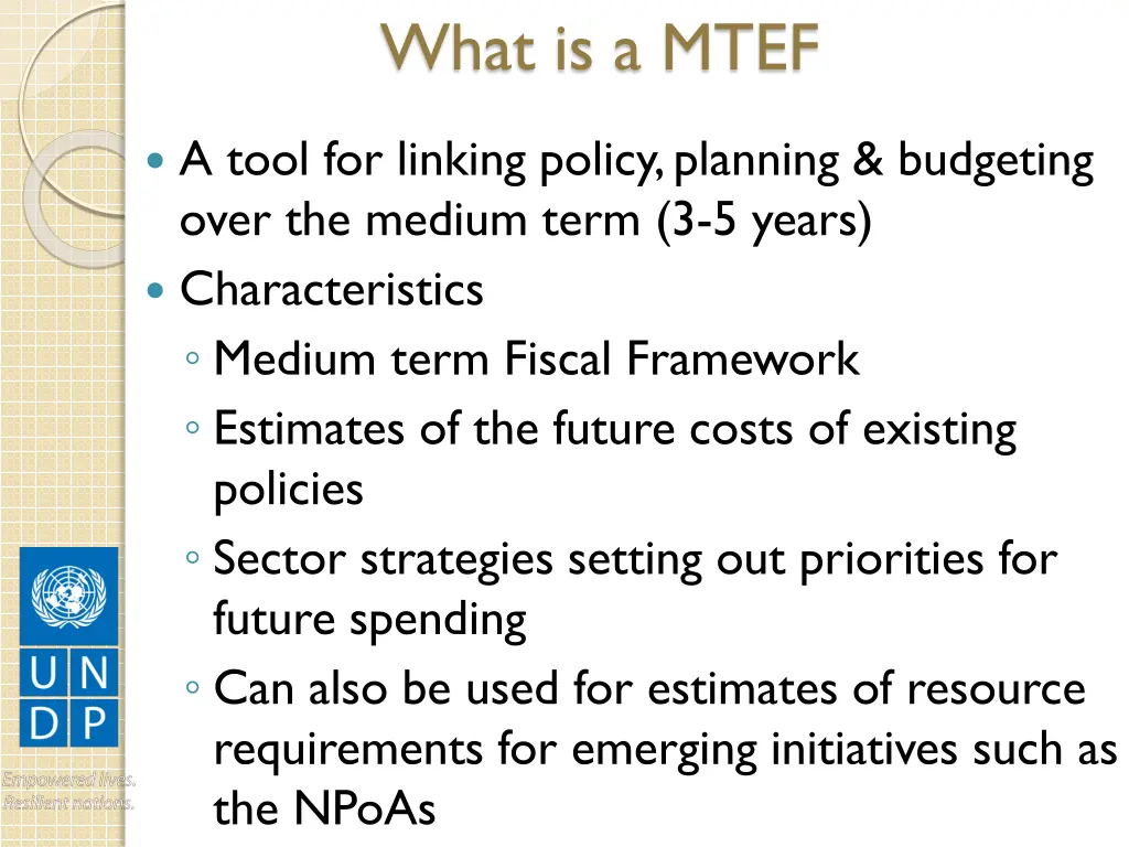 what is a mtef