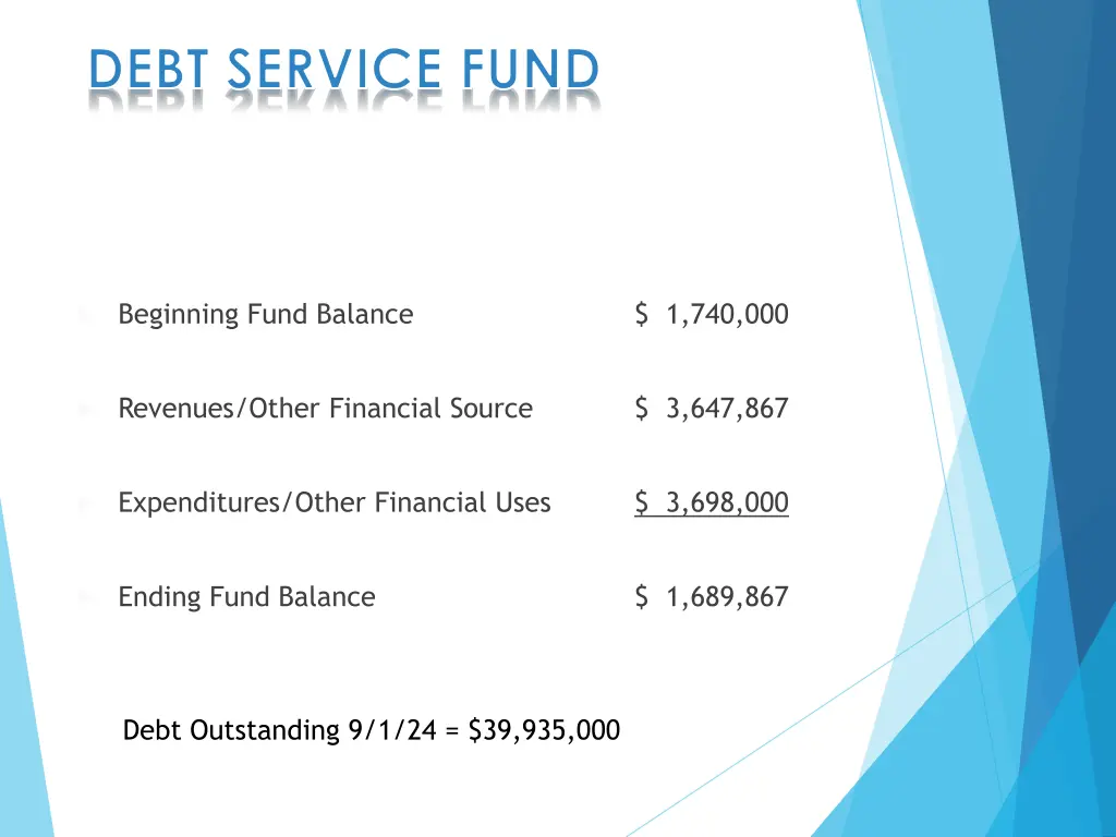 debt service fund