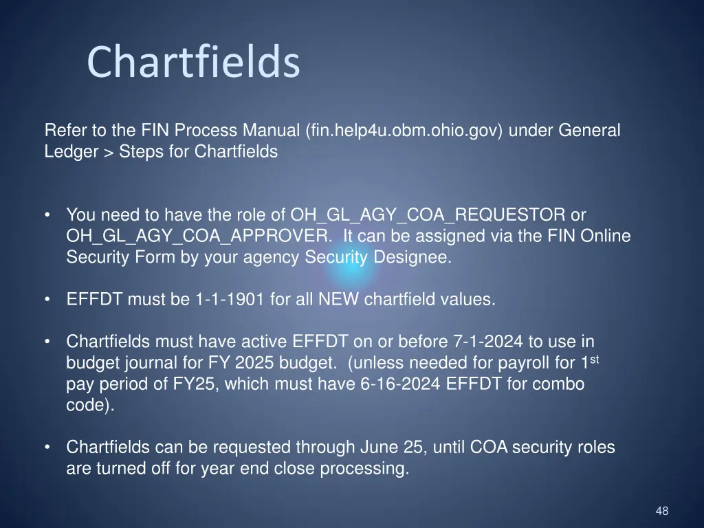 chartfields