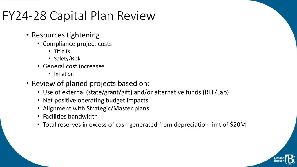 fy24 28 capital plan review