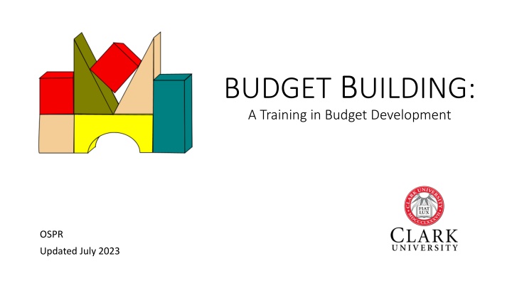 budget b uilding a training in budget development