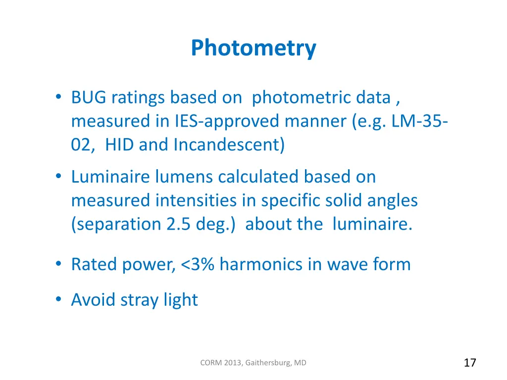 photometry