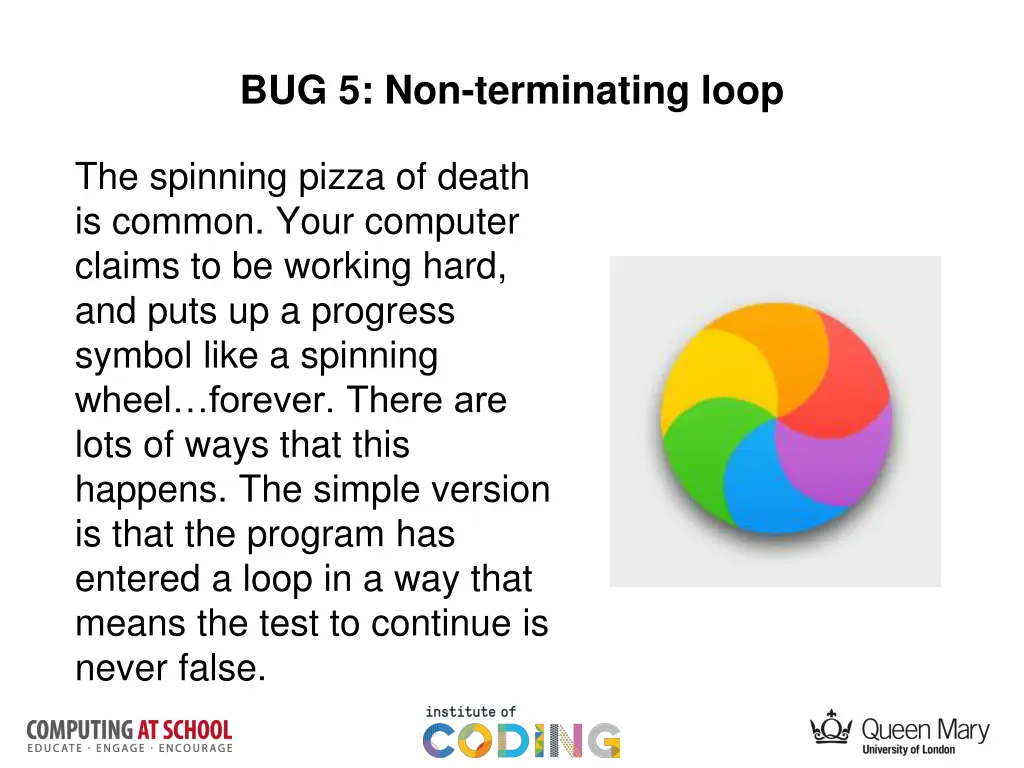 bug 5 non terminating loop