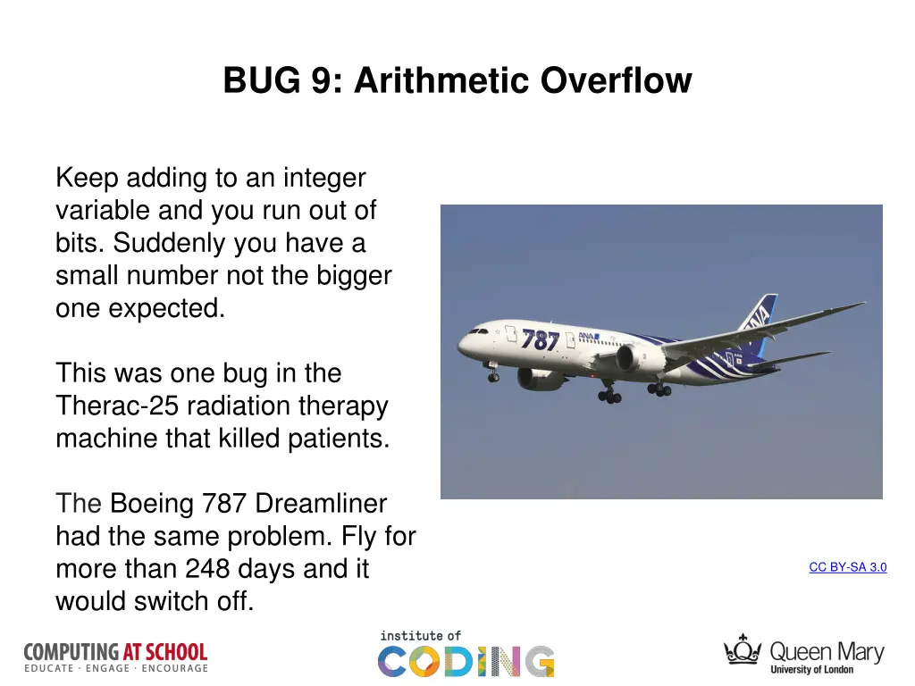 bug 9 arithmetic overflow