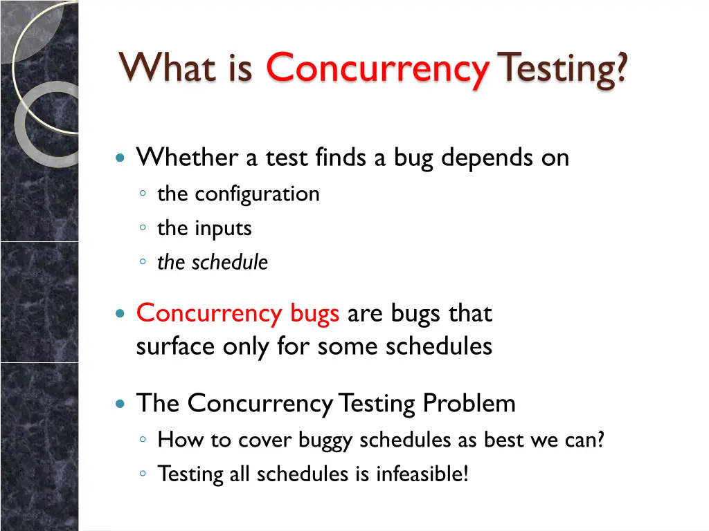 what is concurrency testing