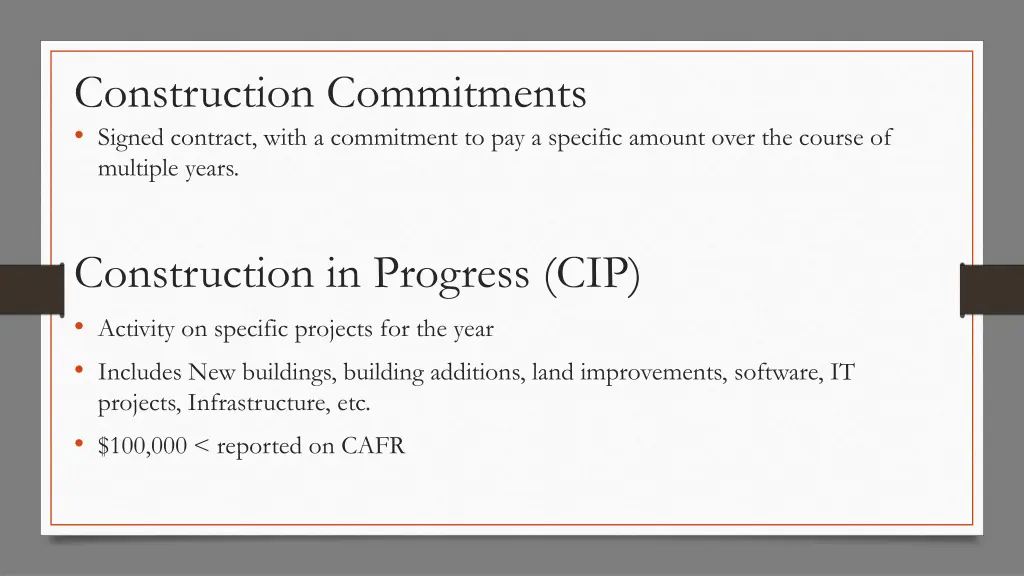 construction commitments 1