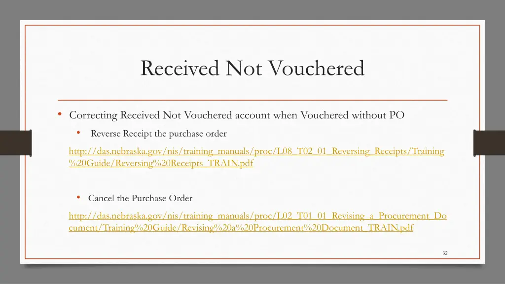 received not vouchered 5