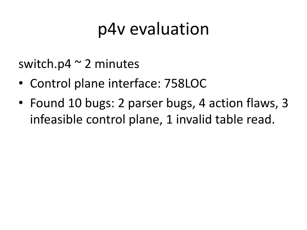 p4v evaluation