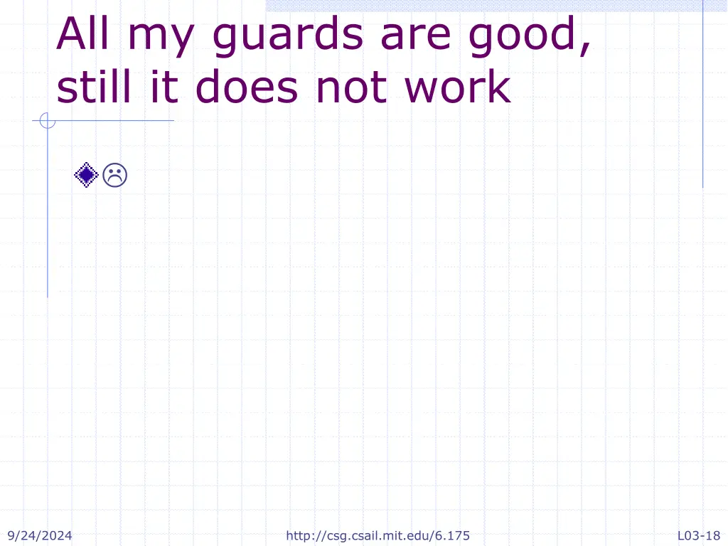 all my guards are good still it does not work