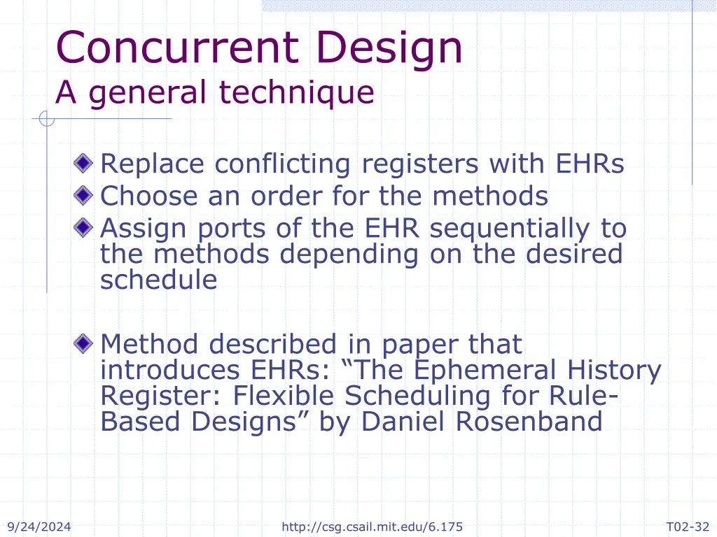 concurrent design a general technique