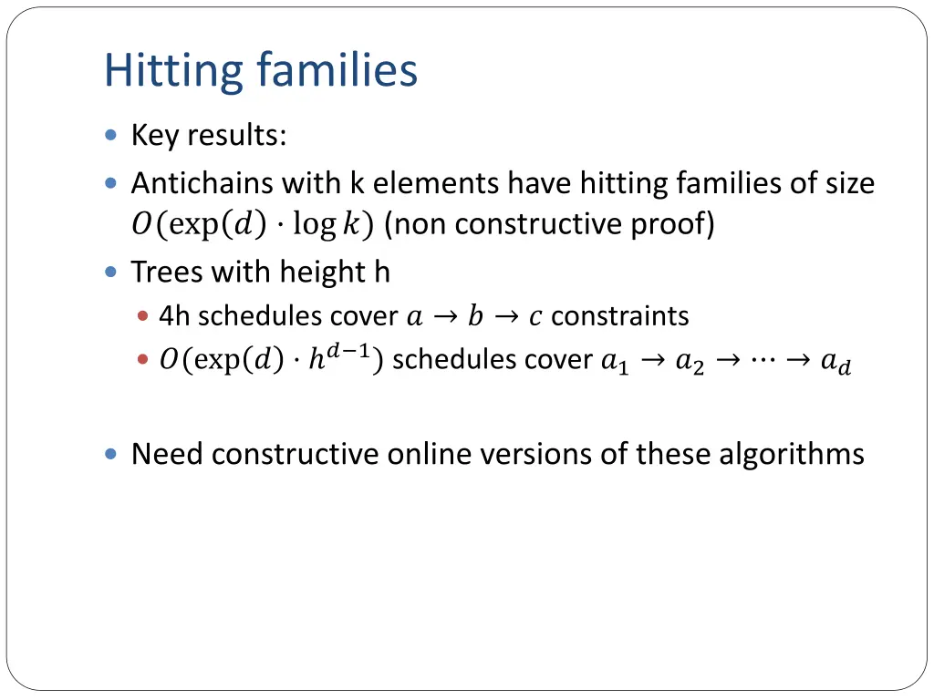 hitting families