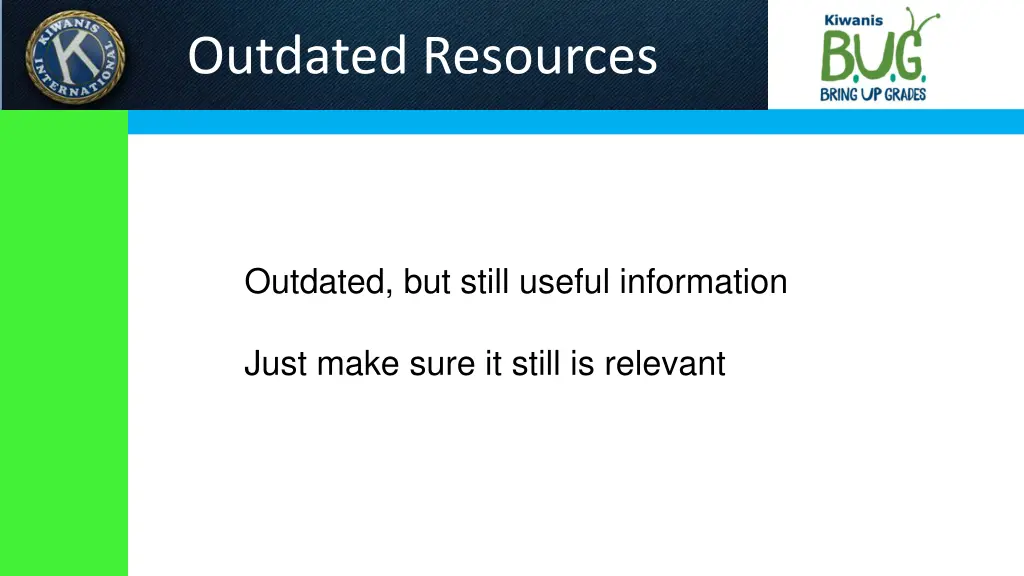 outdated resources