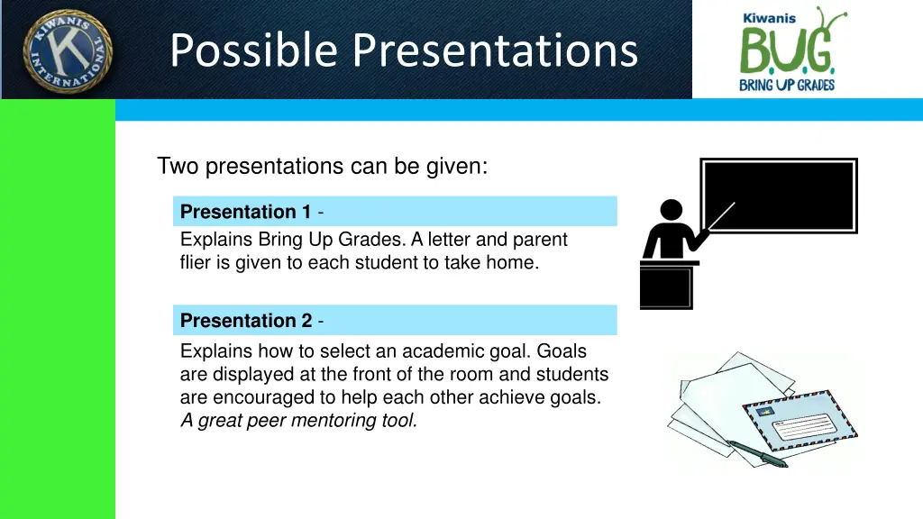 possible presentations