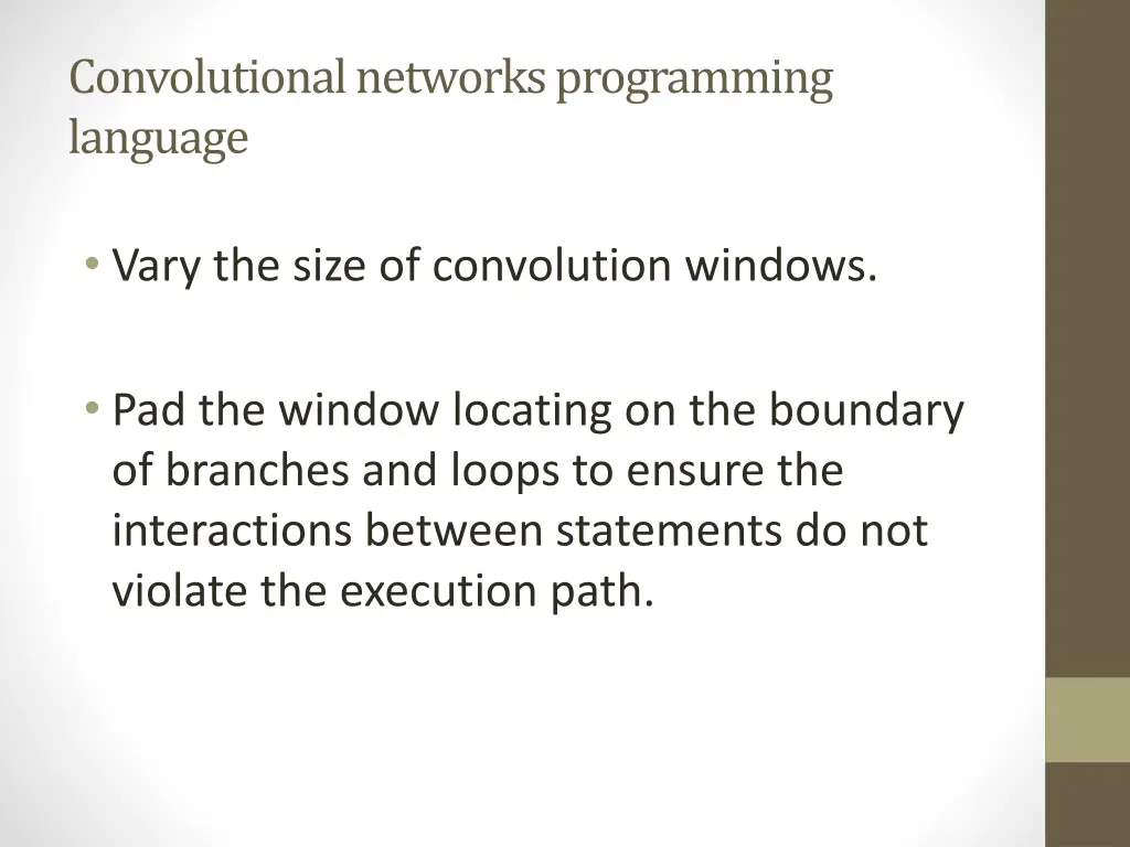 convolutional networks programming language 2