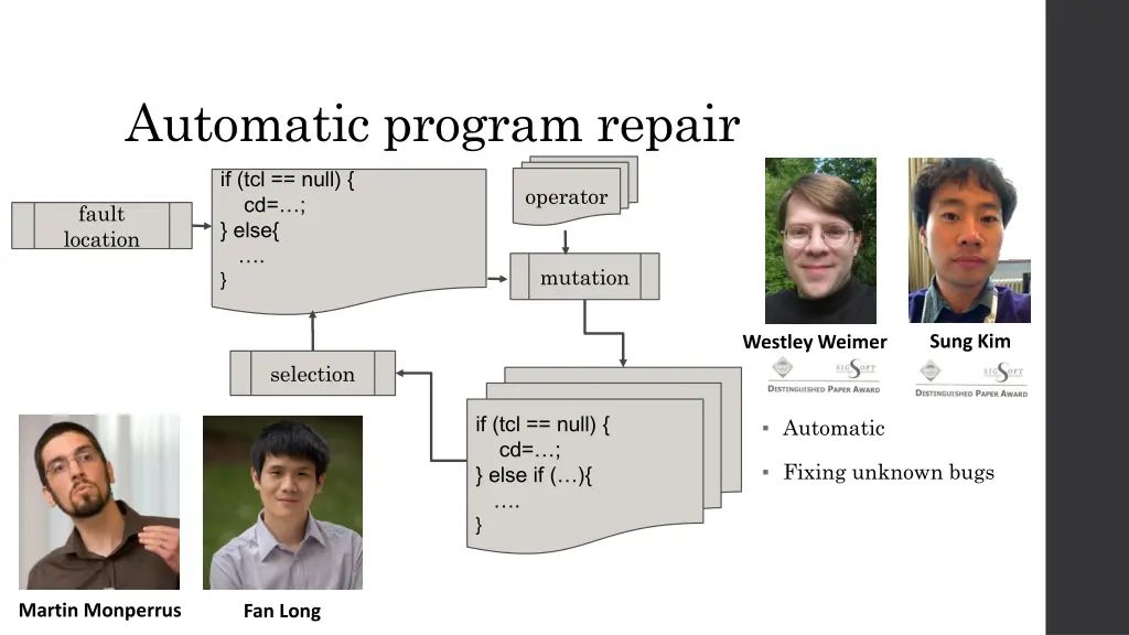 automatic program repair