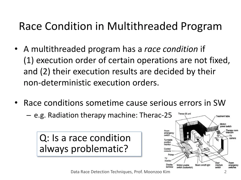 race condition in multithreaded program