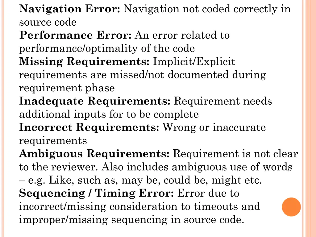 navigation error navigation not coded correctly