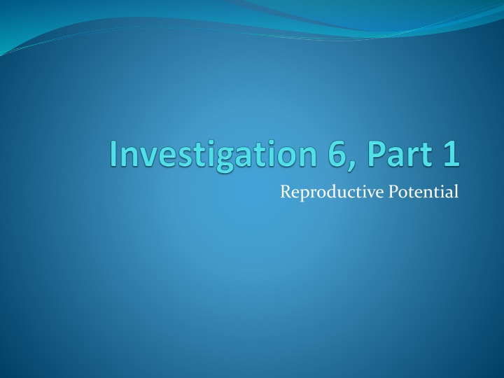 reproductive potential