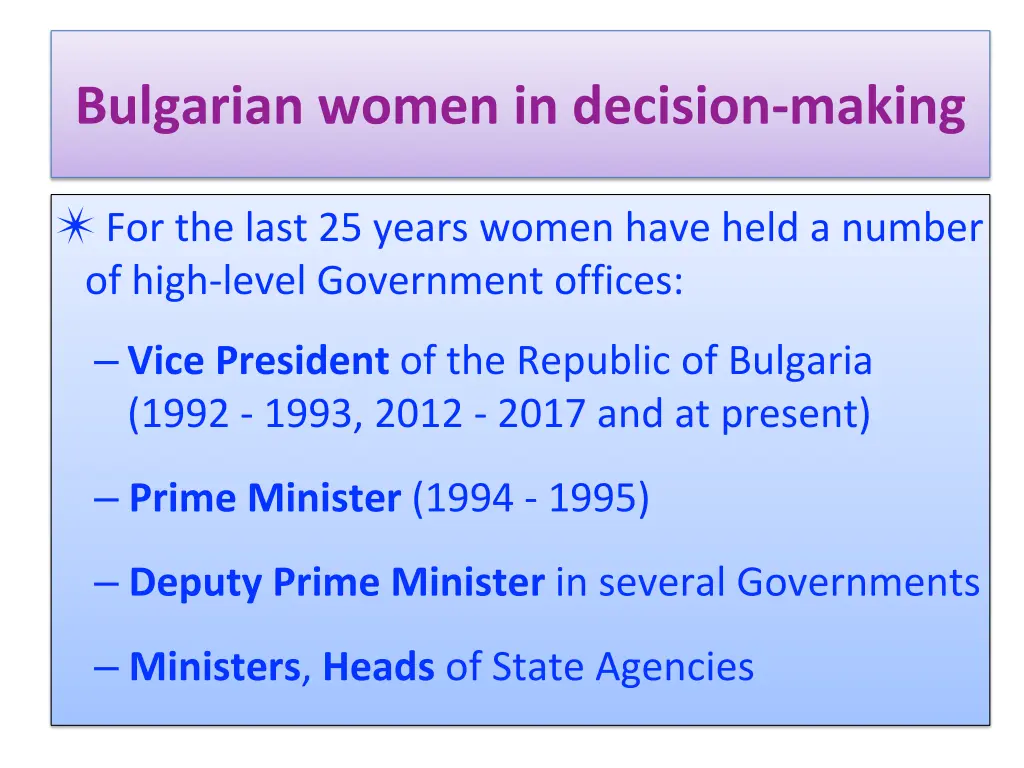 bulgarian women in decision making 2