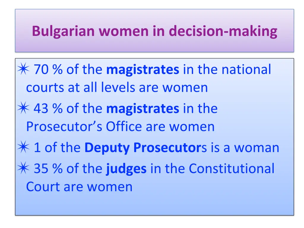 bulgarian women in decision making 5