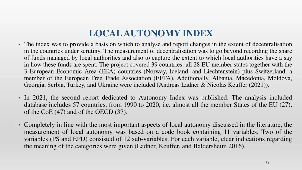 local autonomy index