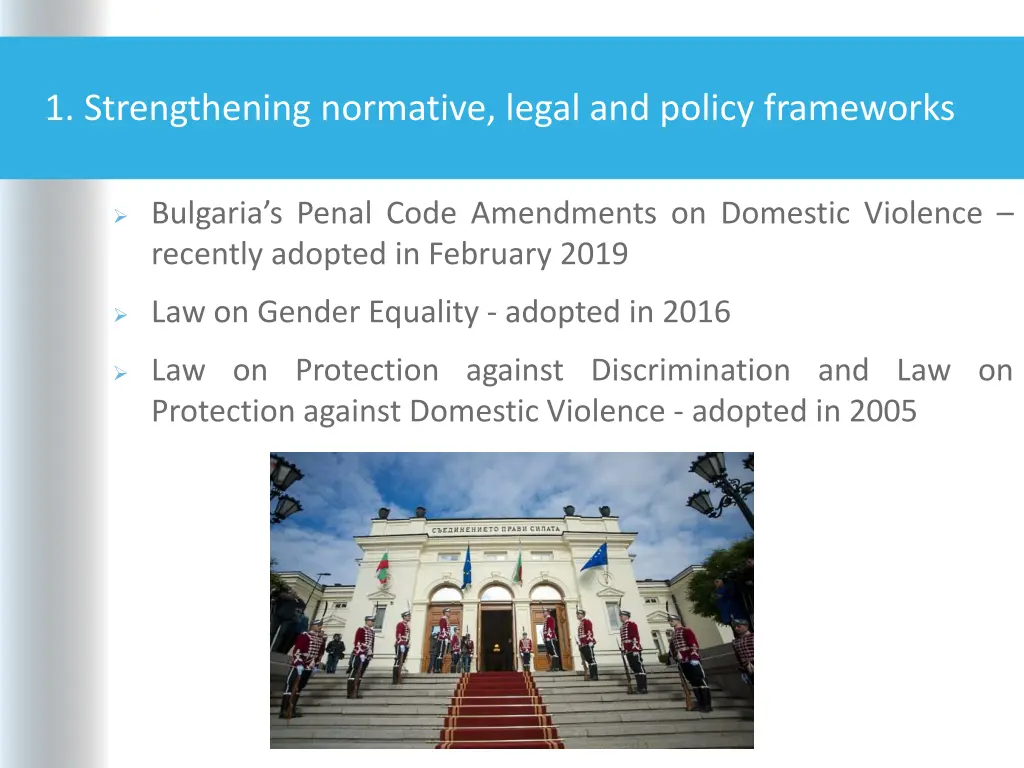 1 strengthening normative legal and policy