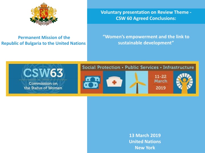 voluntary presentation on review theme