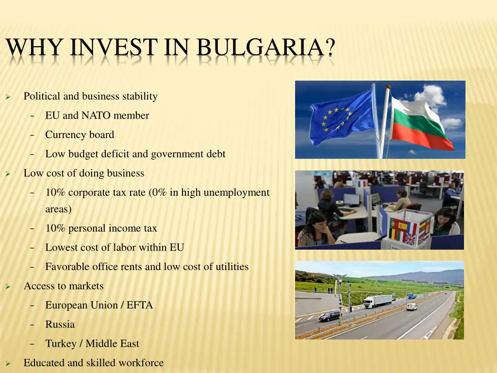 why invest in bulgaria