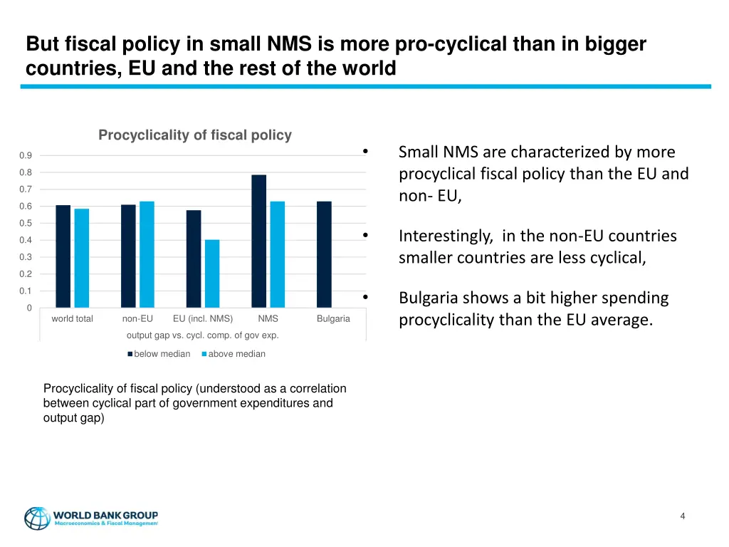 but fiscal policy in small nms is more