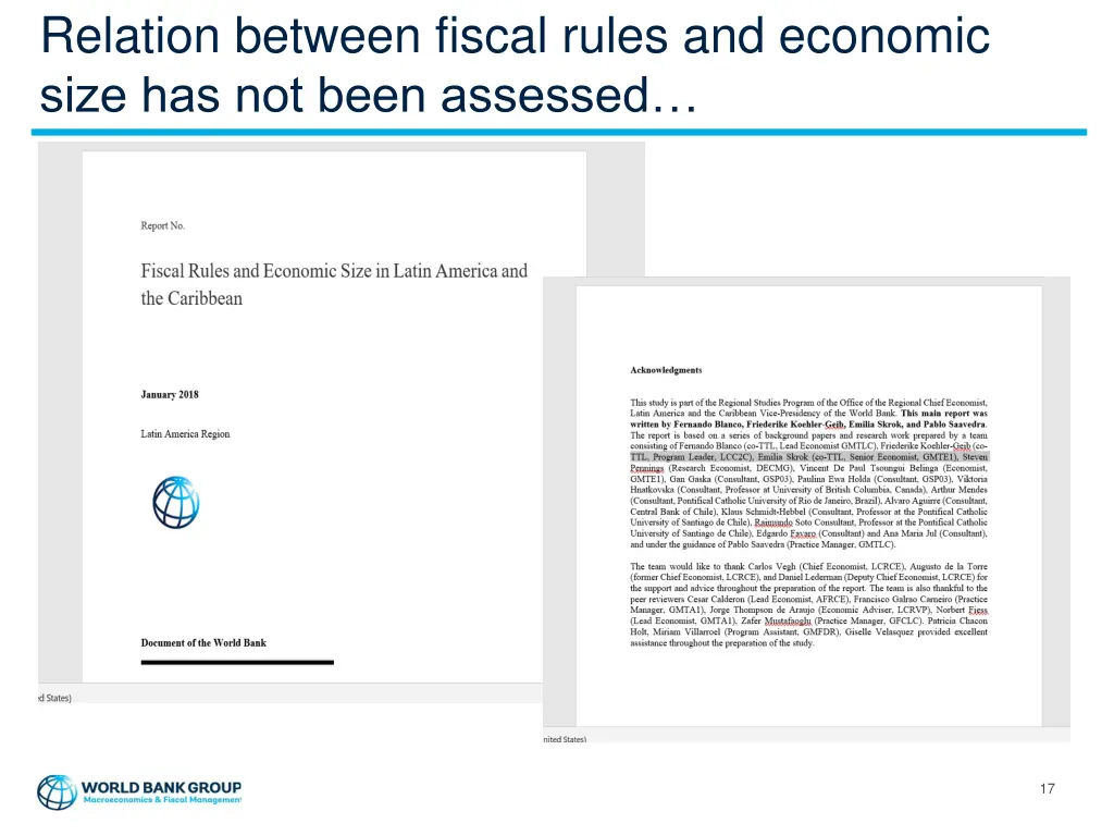 relation between fiscal rules and economic size