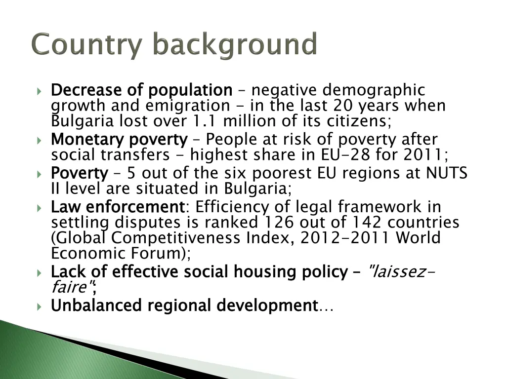 decrease of population growth and emigration