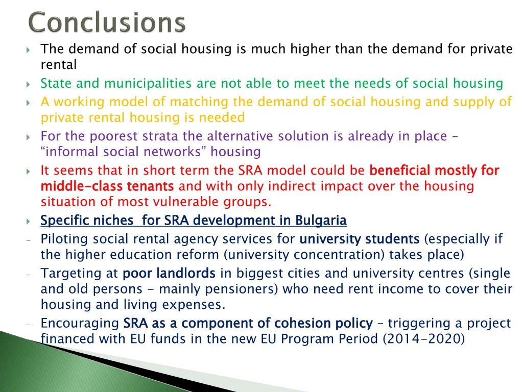 the demand of social housing is much higher than