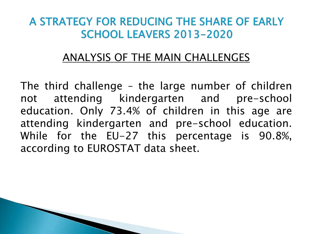 analysis of the main challenges 2