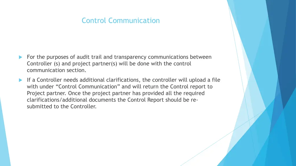 control communication 1