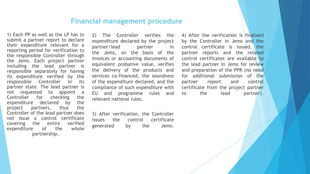 financial management procedure