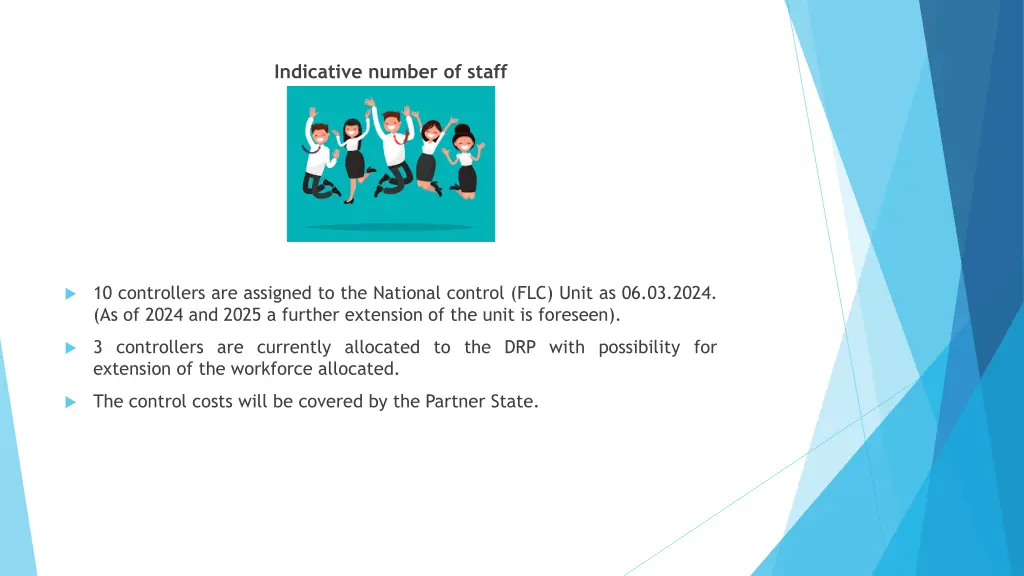 indicative number of staff