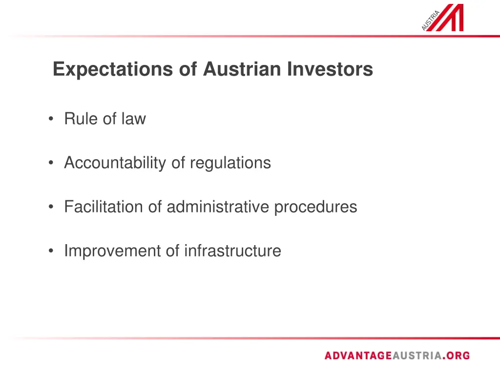 expectations of austrian investors