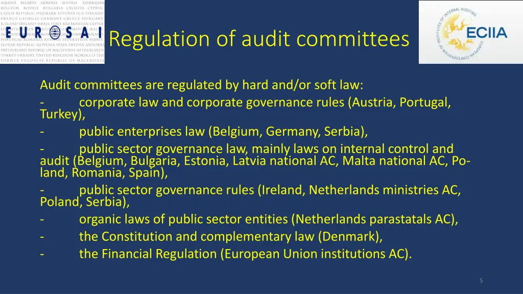 regulation of audit committees