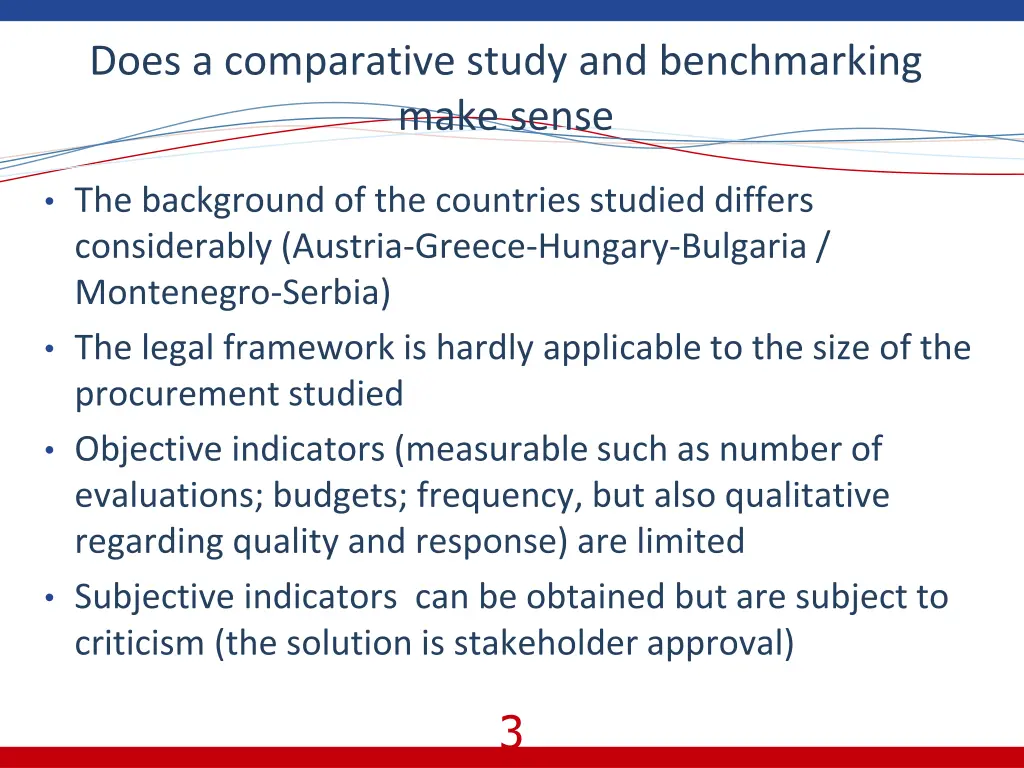 does a comparative study and benchmarking make