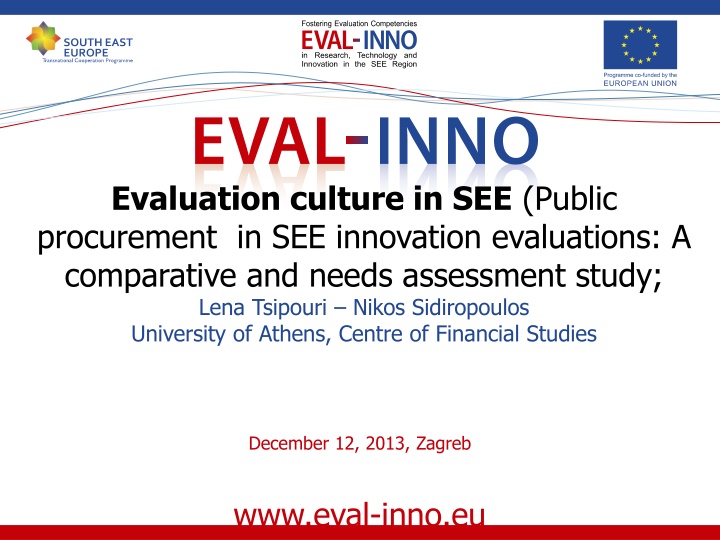 evaluation culture in see public procurement