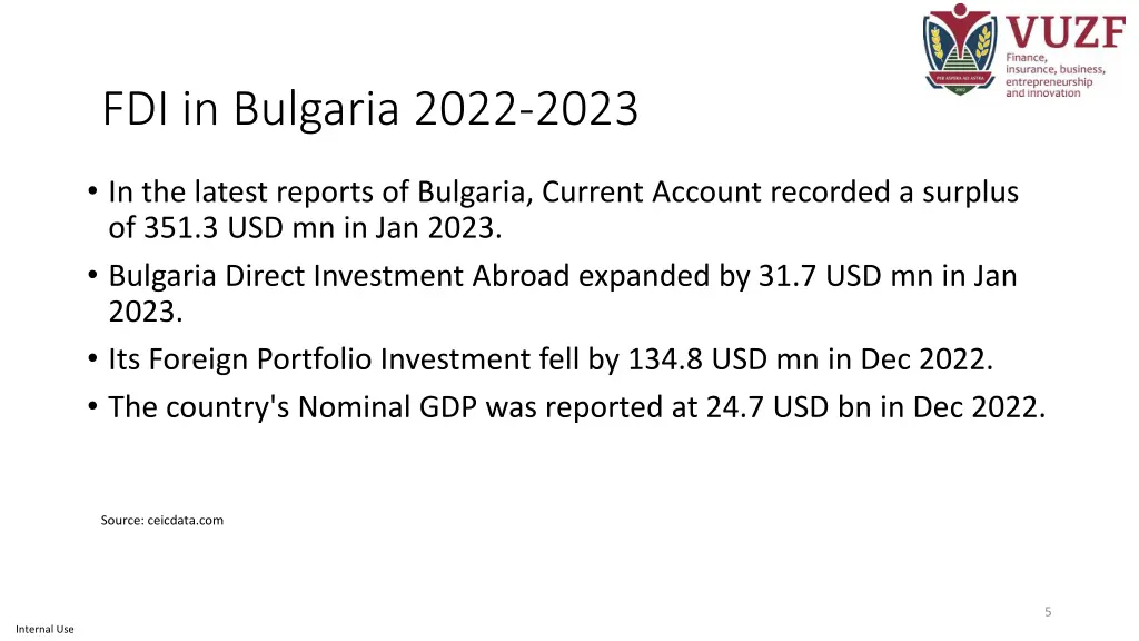 fdi in bulgaria 2022 2023