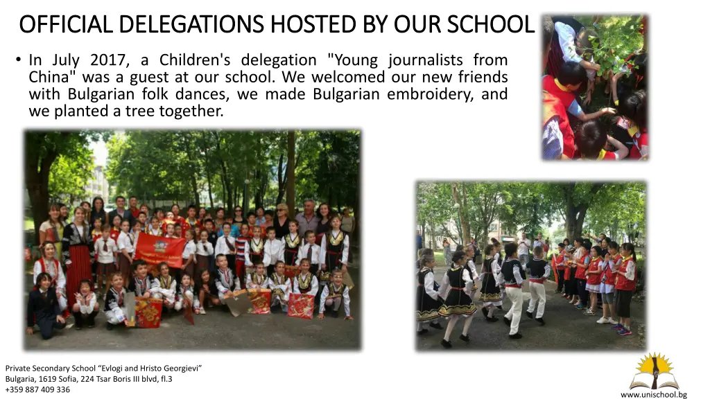 official delegations hosted by our school 1