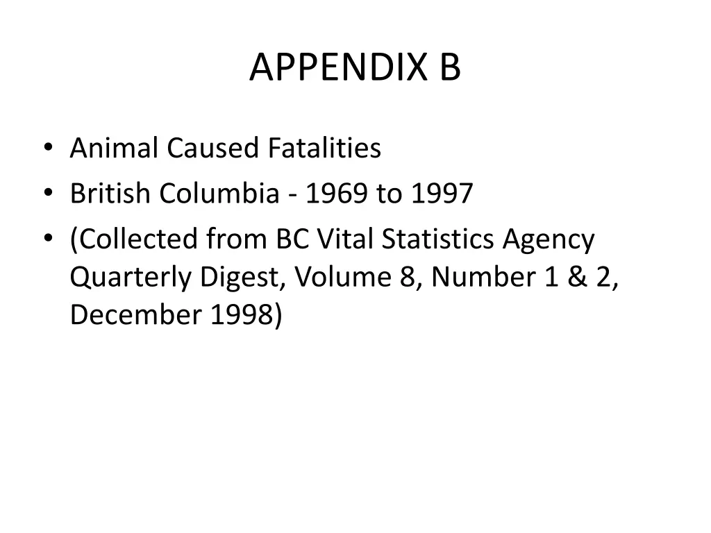 appendix b