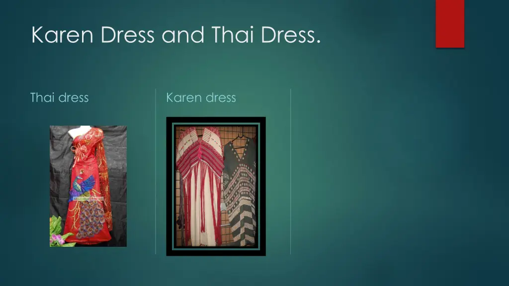 karen dress and thai dress