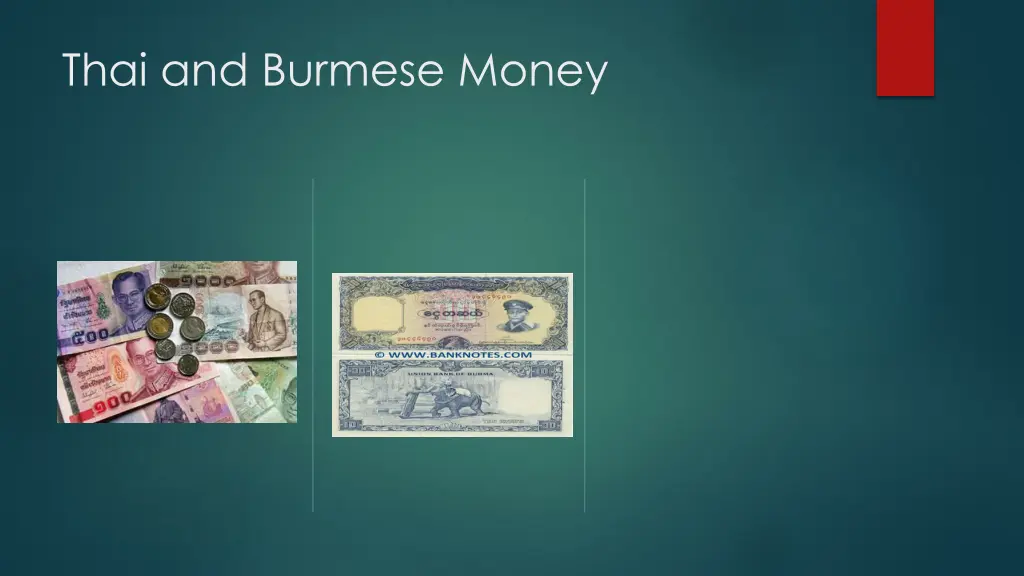 thai and burmese money