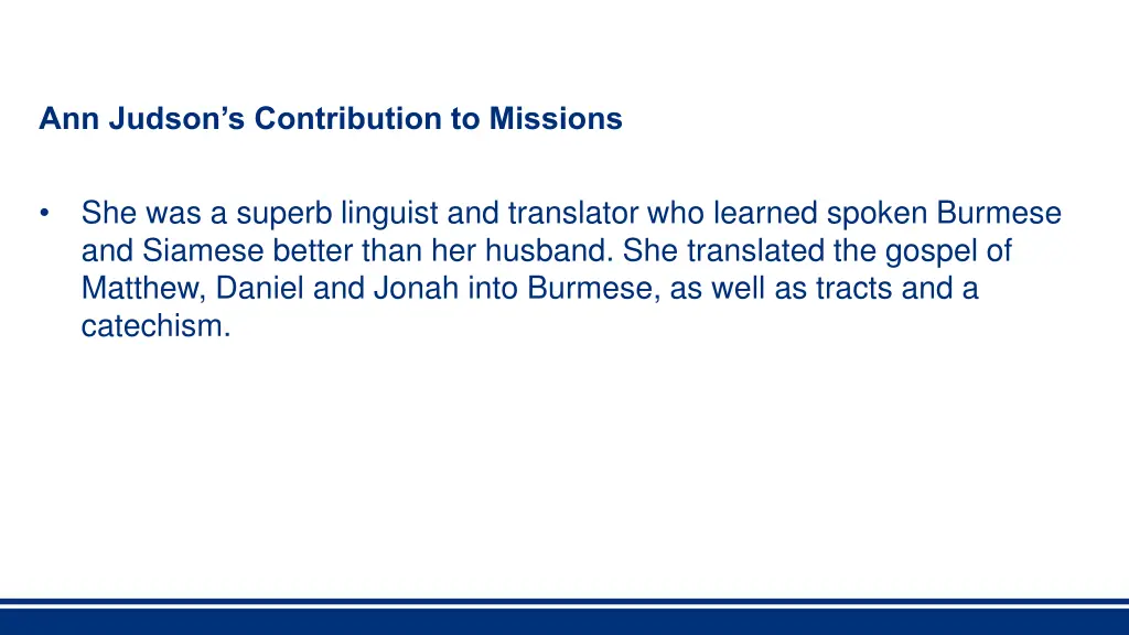 ann judson s contribution to missions 2