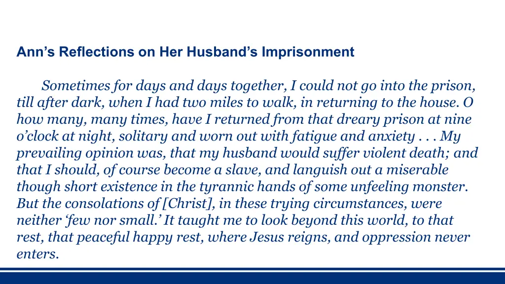 ann s reflections on her husband s imprisonment