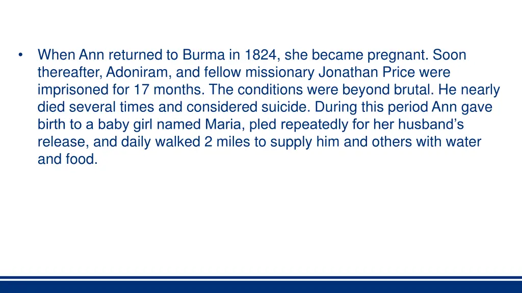 when ann returned to burma in 1824 she became